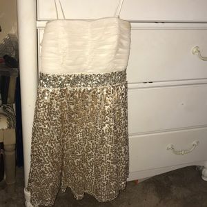 Formal Gold Sequins Dress